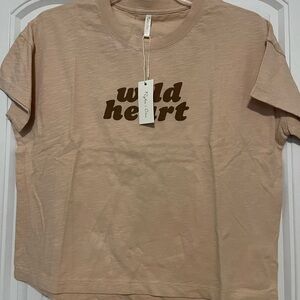 Rylee + Cru boxy tee -Wild heart size M